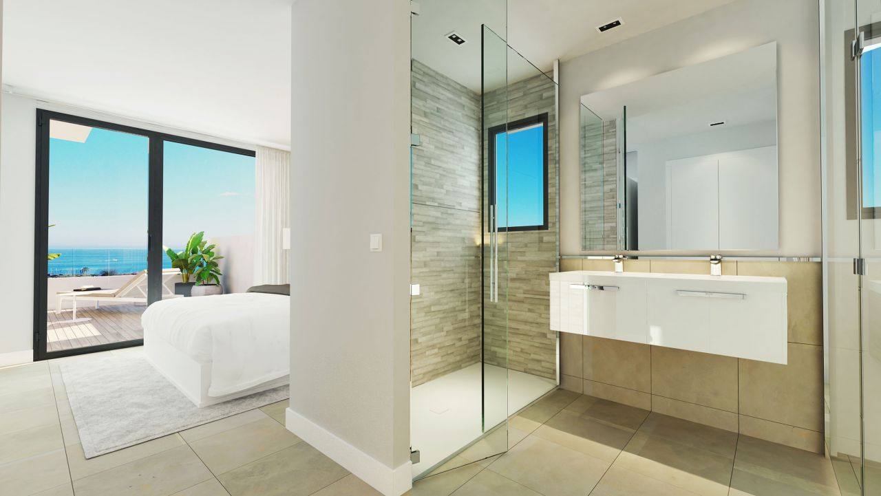 Contemporary apartments walking distance from the Beach with Sea Views