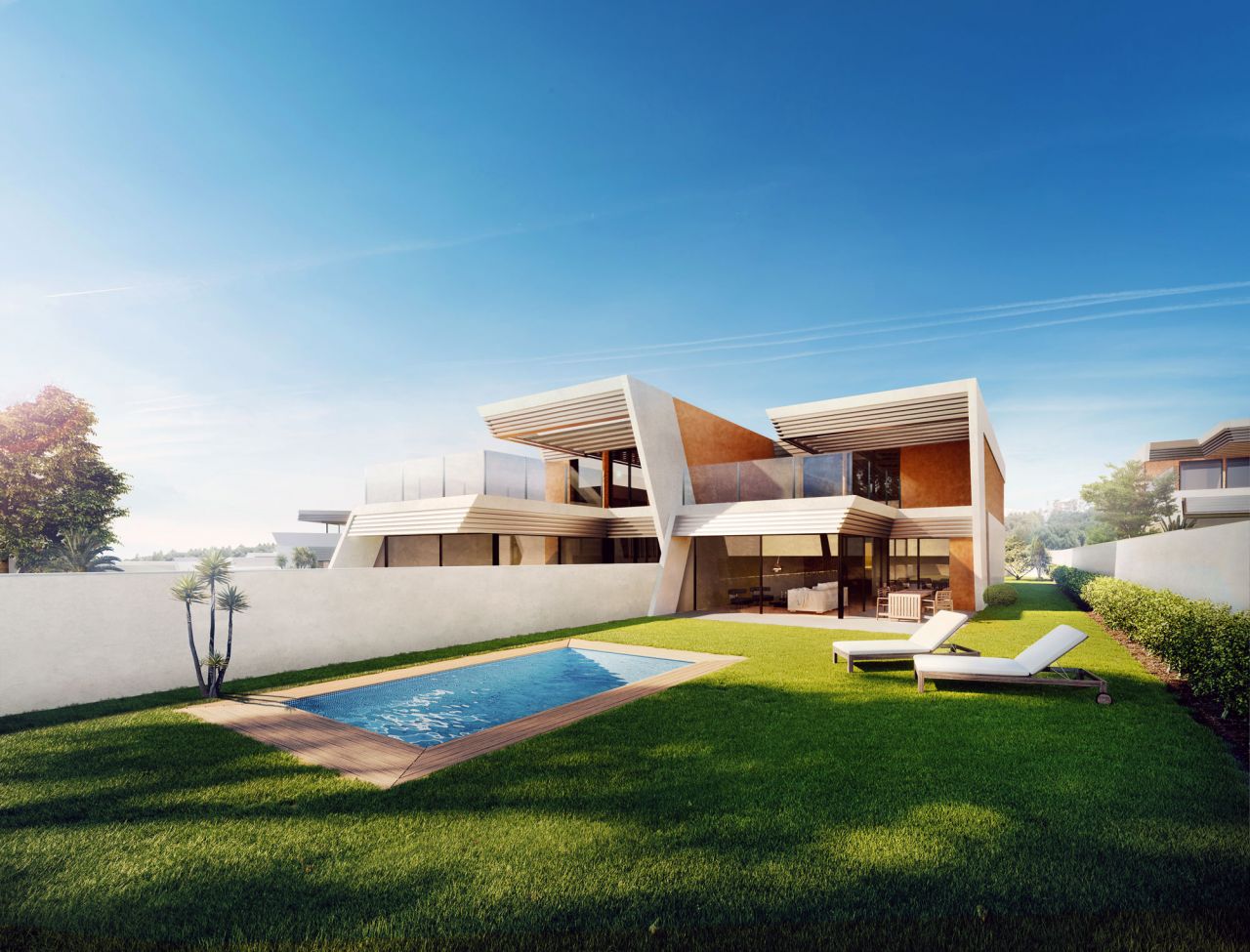Contemporary Townhouses walking distance to the Beach