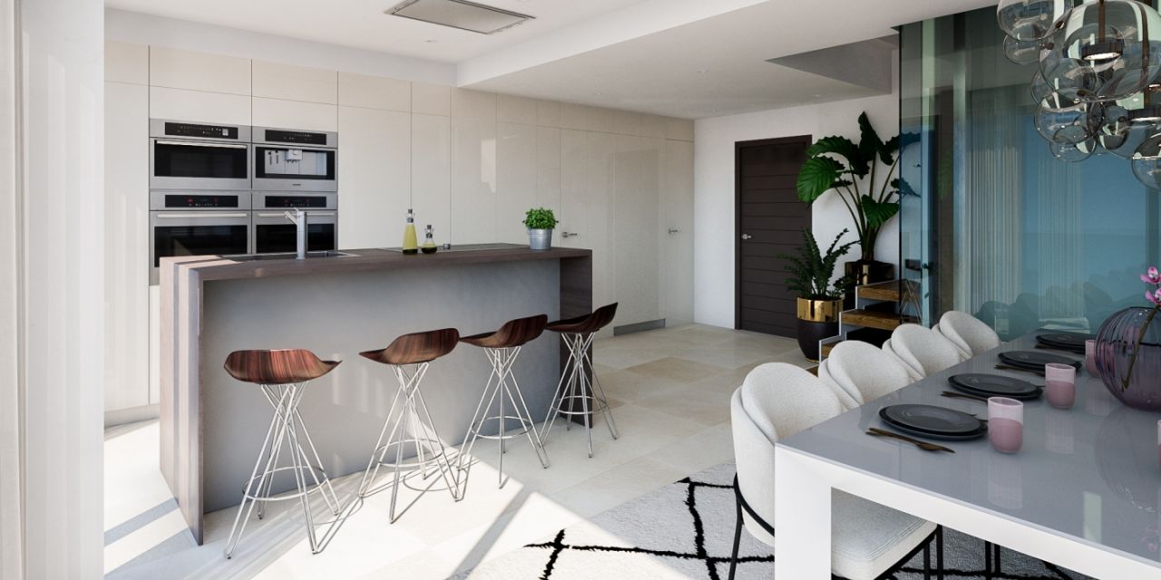 Project of Modern Style villas with Panoramic Views